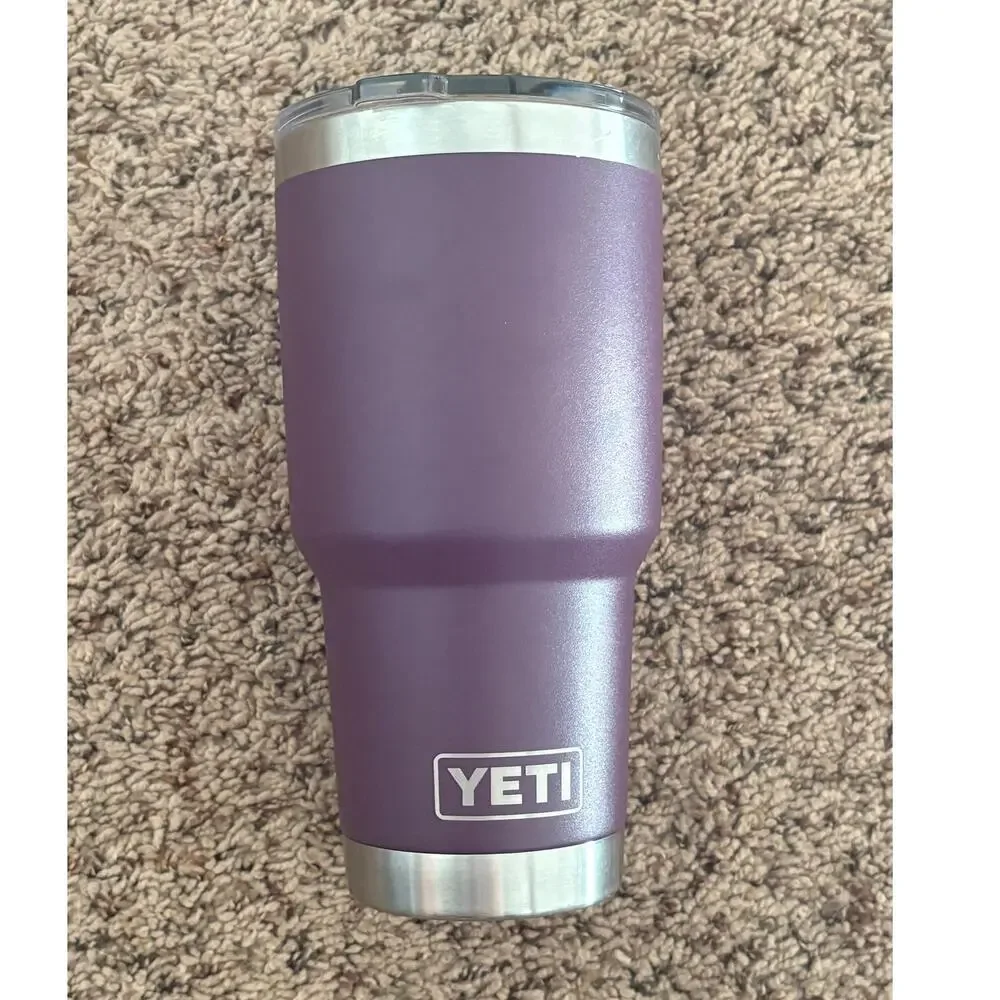 YETI Rambler 30 oz Tumbler MagSlider Lid Nordic Purple Retired Stainless Cup EUC